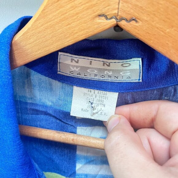 Vintage Nino Wong California Colorful Rayon Lounge Set- Size‎ S - Picture 5 of 5